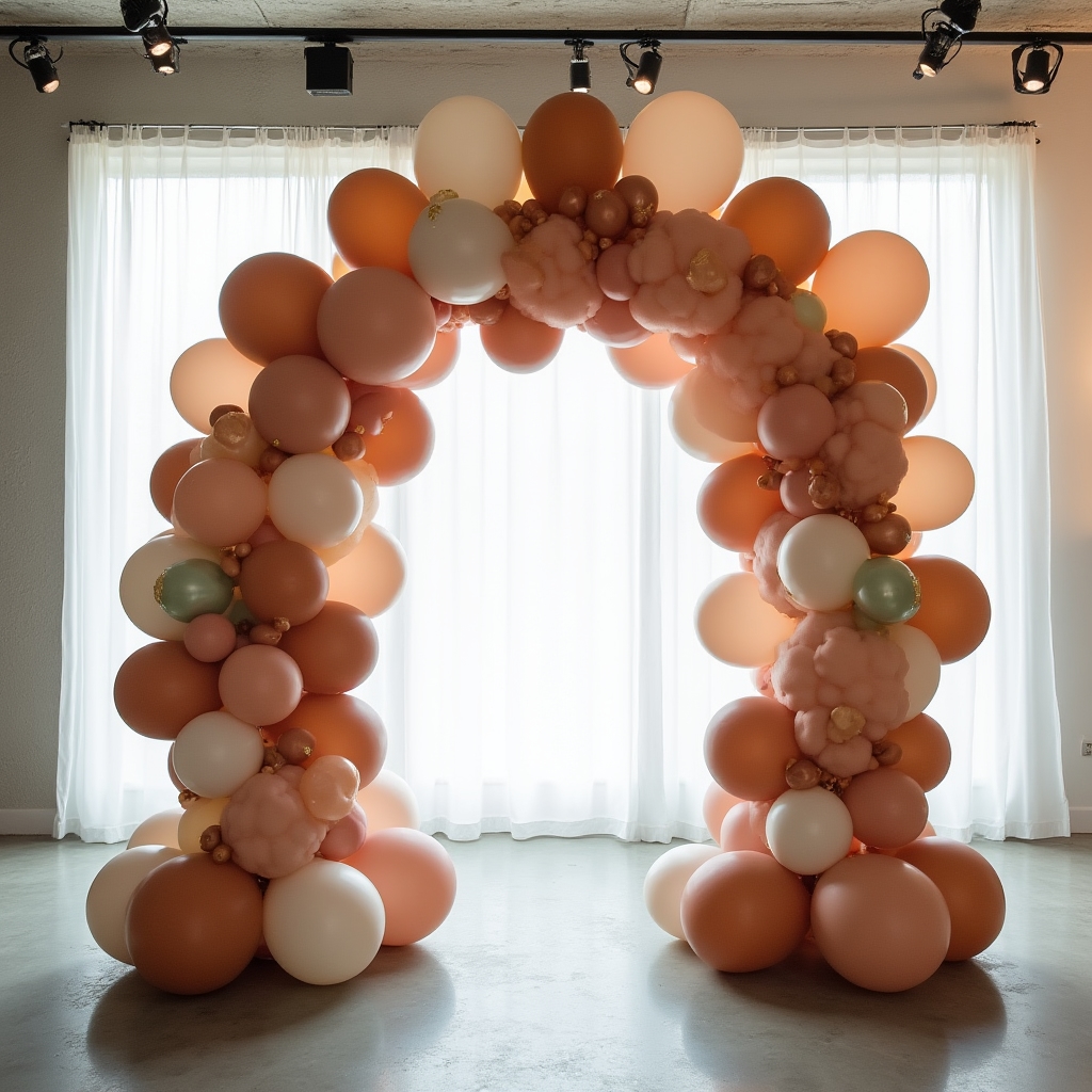 Ballon dekorációs ív pasztell színekben